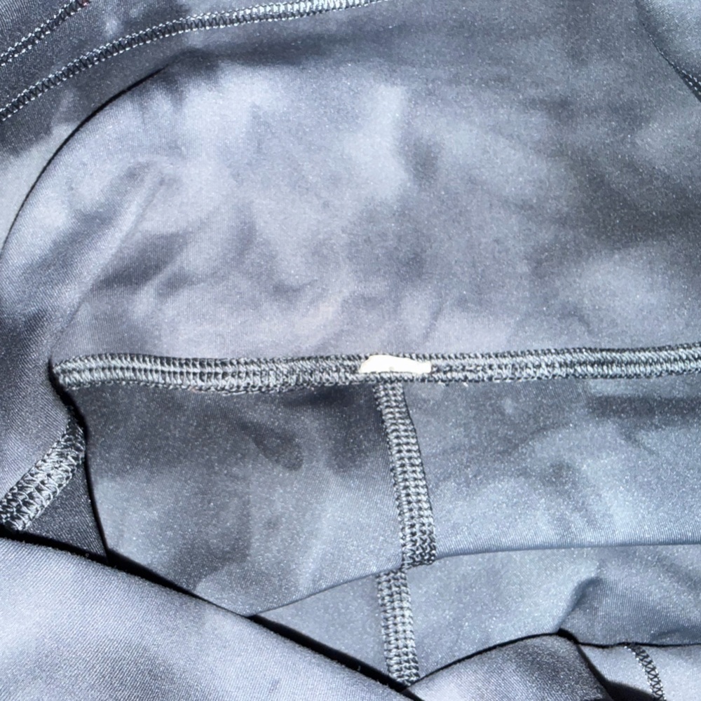 Lululemon Tie Dye Leggings Gray Black 4 High Rise Athletic